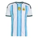 Men's Argentina National Team Blank White Authentic FIFA X World Cup 2026 Home On Field Soccer Jersey