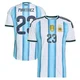 Men's Argentina National Team Emiliano Martínez ＃23 White Authentic FIFA X World Cup 2026 Home On Field Soccer Jersey