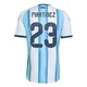 Men's Argentina National Team Emiliano Martínez ＃23 White Authentic FIFA X World Cup 2026 Home On Field Soccer Jersey