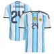 Men's Argentina National Team Enzo Fernández ＃24 White Authentic FIFA X World Cup 2026 Home On Field Soccer Jersey