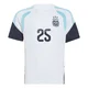 Men's Argentina National Team Facundo Medina ＃25 White Replica FIFA X World Cup 2026 Tiro Away Training Soccer Jersey
