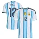 Men's Argentina National Team Gerónimo Rulli ＃12 White Authentic FIFA X World Cup 2026 Home On Field Soccer Jersey