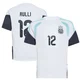 Men's Argentina National Team Gerónimo Rulli ＃12 White Replica FIFA X World Cup 2026 Tiro Away Training Soccer Jersey