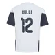 Men's Argentina National Team Gerónimo Rulli ＃12 White Replica FIFA X World Cup 2026 Tiro Away Training Soccer Jersey