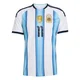 Men's Argentina National Team Giovani Lo Celso ＃11 White Replica FIFA X World Cup 2026 Home Soccer Jersey