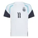 Men's Argentina National Team Giovani Lo Celso ＃11 White Replica FIFA X World Cup 2026 Tiro Away Training Soccer Jersey