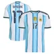 Men's Argentina National Team Giuliano Simeone ＃17 White Authentic FIFA X World Cup 2026 Home On Field Soccer Jersey