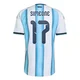 Men's Argentina National Team Giuliano Simeone ＃17 White Authentic FIFA X World Cup 2026 Home On Field Soccer Jersey