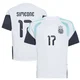 Men's Argentina National Team Giuliano Simeone ＃17 White Replica FIFA X World Cup 2026 Tiro Away Training Soccer Jersey