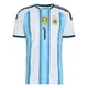 Men's Argentina National Team Juan Musso ＃1 White Authentic FIFA X World Cup 2026 Home On Field Soccer Jersey