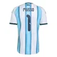 Men's Argentina National Team Juan Musso ＃1 White Authentic FIFA X World Cup 2026 Home On Field Soccer Jersey