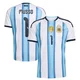 Men's Argentina National Team Juan Musso ＃1 White Replica FIFA X World Cup 2026 Home Soccer Jersey