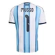 Men's Argentina National Team Juan Musso ＃1 White Replica FIFA X World Cup 2026 Home Soccer Jersey