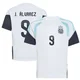 Men's Argentina National Team Julián Álvarez ＃9 White Replica FIFA X World Cup 2026 Tiro Away Training Soccer Jersey