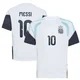 Men's Argentina National Team Lionel Messi ＃10 White Replica FIFA X World Cup 2026 Tiro Away Training Soccer Jersey
