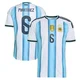 Men's Argentina National Team Lisandro Martínez ＃6 White Authentic FIFA X World Cup 2026 Home On Field Soccer Jersey