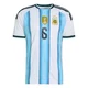 Men's Argentina National Team Lisandro Martínez ＃6 White Authentic FIFA X World Cup 2026 Home On Field Soccer Jersey