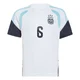 Men's Argentina National Team Lisandro Martínez ＃6 White Replica FIFA X World Cup 2026 Tiro Away Training Soccer Jersey
