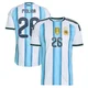 Men's Argentina National Team Nahuel Molina ＃26 White Authentic FIFA X World Cup 2026 Home On Field Soccer Jersey