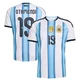 Men's Argentina National Team Nicolás Otamendi ＃19 White Replica FIFA X World Cup 2026 Home Soccer Jersey