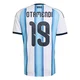 Men's Argentina National Team Nicolás Otamendi ＃19 White Replica FIFA X World Cup 2026 Home Soccer Jersey