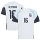 Men's Argentina National Team Thiago Almada ＃16 White Replica FIFA X World Cup 2026 Tiro Away Training Soccer Jersey