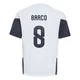 Men's Argentina National Team Valentín Barco ＃8 White Replica FIFA X World Cup 2026 Tiro Away Training Soccer Jersey