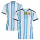 Women's Argentina National Team Blank White Replica FIFA X World Cup 2026 Home Soccer Jersey