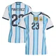 Women's Argentina National Team Emiliano Martínez ＃23 White Replica FIFA X World Cup 2026 Home Soccer Jersey