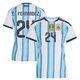 Women's Argentina National Team Enzo Fernández ＃24 White Replica FIFA X World Cup 2026 Home Soccer Jersey