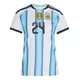 Women's Argentina National Team Enzo Fernández ＃24 White Replica FIFA X World Cup 2026 Home Soccer Jersey