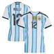 Women's Argentina National Team Gerónimo Rulli ＃12 White Replica FIFA X World Cup 2026 Home Soccer Jersey
