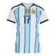 Women's Argentina National Team Giuliano Simeone ＃17 White Replica FIFA X World Cup 2026 Home Soccer Jersey