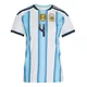 Women's Argentina National Team Gonzalo Montiel ＃4 White Replica FIFA X World Cup 2026 Home Soccer Jersey