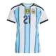Women's Argentina National Team José Manuel López ＃21 White Replica FIFA X World Cup 2026 Home Soccer Jersey