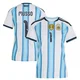 Women's Argentina National Team Juan Musso ＃1 White Replica FIFA X World Cup 2026 Home Soccer Jersey