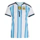 Women's Argentina National Team Juan Musso ＃1 White Replica FIFA X World Cup 2026 Home Soccer Jersey
