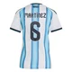 Women's Argentina National Team Lisandro Martínez ＃6 White Replica FIFA X World Cup 2026 Home Soccer Jersey
