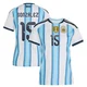 Women's Argentina National Team Nico González ＃15 White Replica FIFA X World Cup 2026 Home Soccer Jersey