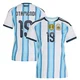Women's Argentina National Team Nicolás Otamendi ＃19 White Replica FIFA X World Cup 2026 Home Soccer Jersey