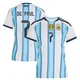 Women's Argentina National Team Rodrigo De Paul ＃7 White Replica FIFA X World Cup 2026 Home Soccer Jersey