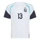 Youth Argentina National Team Cristian Romero ＃13 White Replica FIFA X World Cup 2026 Tiro Away Training Soccer Jersey