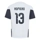 Youth Argentina National Team Cristian Romero ＃13 White Replica FIFA X World Cup 2026 Tiro Away Training Soccer Jersey