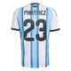 Youth Argentina National Team Emiliano Martínez ＃23 White Replica FIFA X World Cup 2026 Home Soccer Jersey