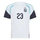 Youth Argentina National Team Emiliano Martínez ＃23 White Replica FIFA X World Cup 2026 Tiro Away Training Soccer Jersey