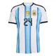 Youth Argentina National Team Enzo Fernández ＃24 White Replica FIFA X World Cup 2026 Home Soccer Jersey