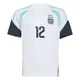 Youth Argentina National Team Gerónimo Rulli ＃12 White Replica FIFA X World Cup 2026 Tiro Away Training Soccer Jersey