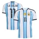 Youth Argentina National Team Giovani Lo Celso ＃11 White Replica FIFA X World Cup 2026 Home Soccer Jersey