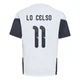Youth Argentina National Team Giovani Lo Celso ＃11 White Replica FIFA X World Cup 2026 Tiro Away Training Soccer Jersey