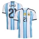 Youth Argentina National Team José Manuel López ＃21 White Replica FIFA X World Cup 2026 Home Soccer Jersey